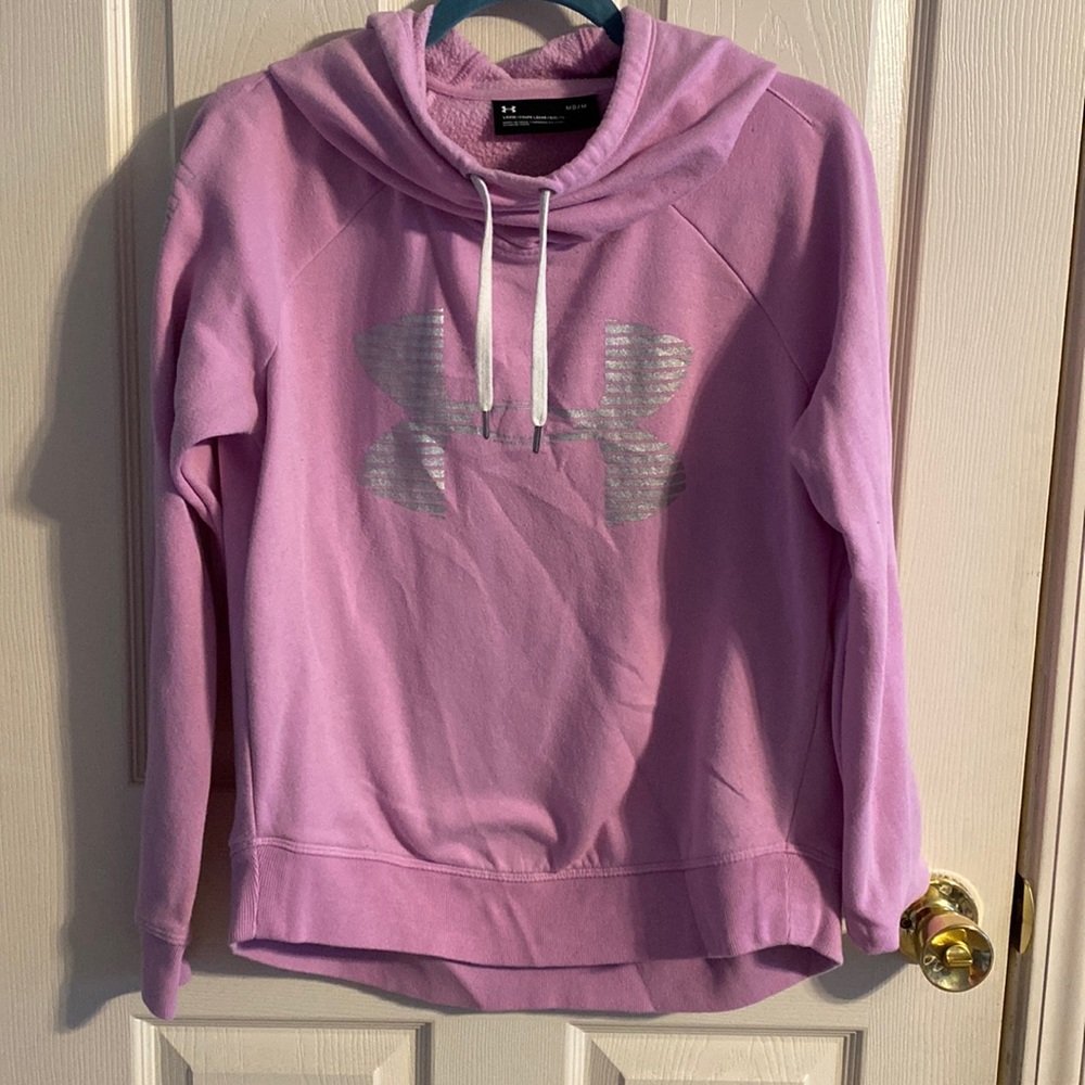 Pink Under Armour sweatshirt